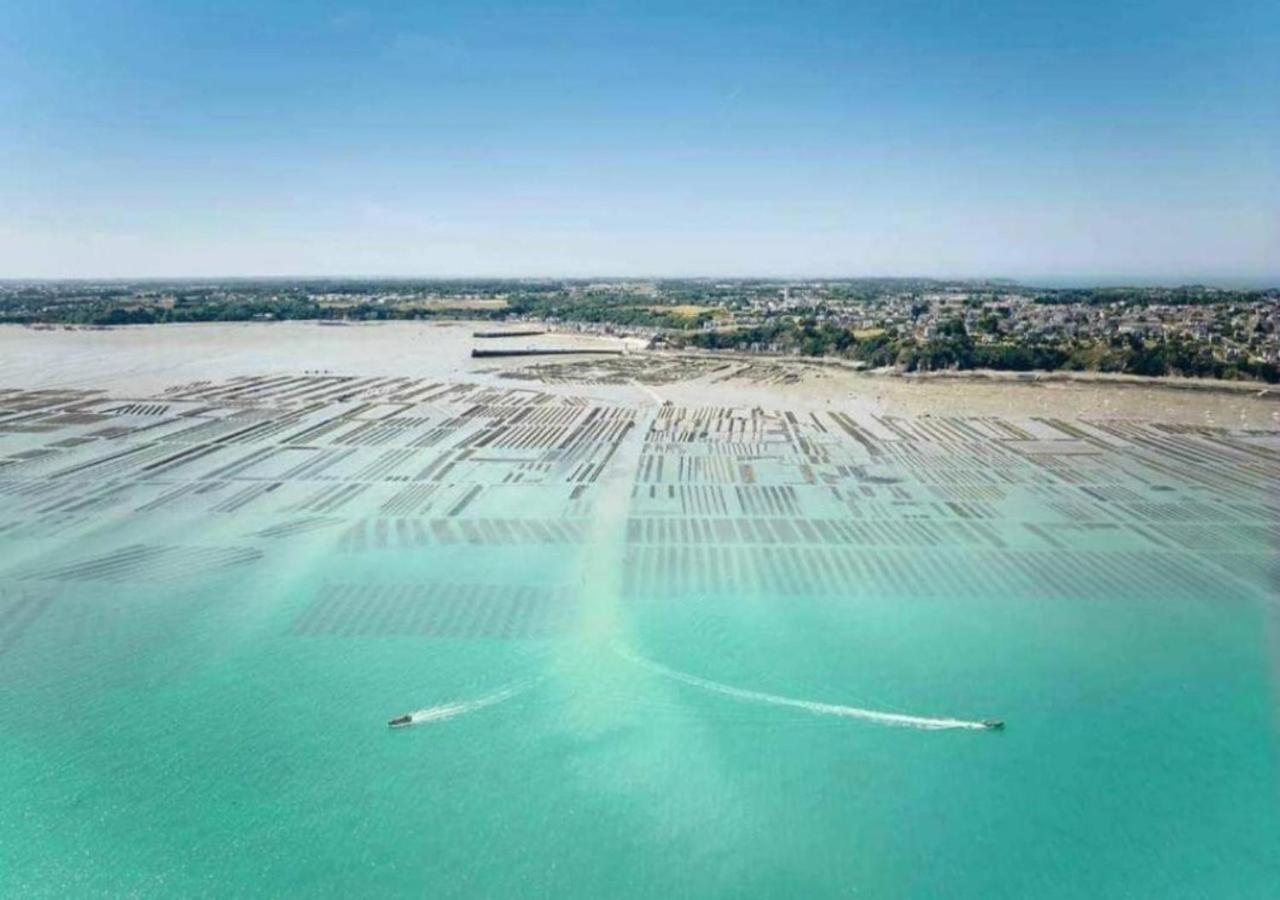 L'Etoile By Mrodbnb - Appart Neuf - Vue Mer - 25M Plage & Resto - Cine - Cheminee - Popcorn Cancale Esterno foto